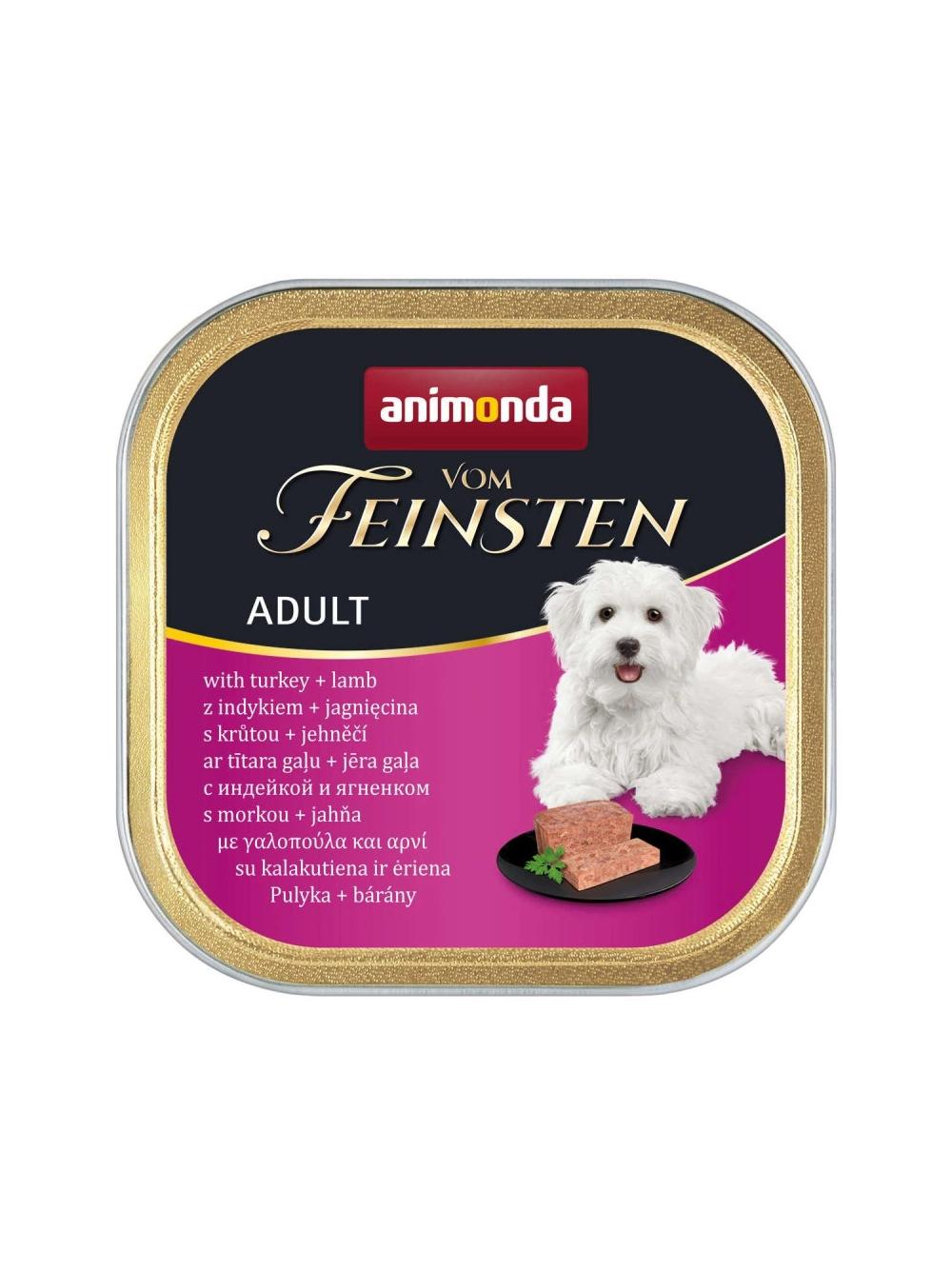 ANIMONDA Dog Vom Feinsten Adult smak: indyk i jagnięcina 22x150g