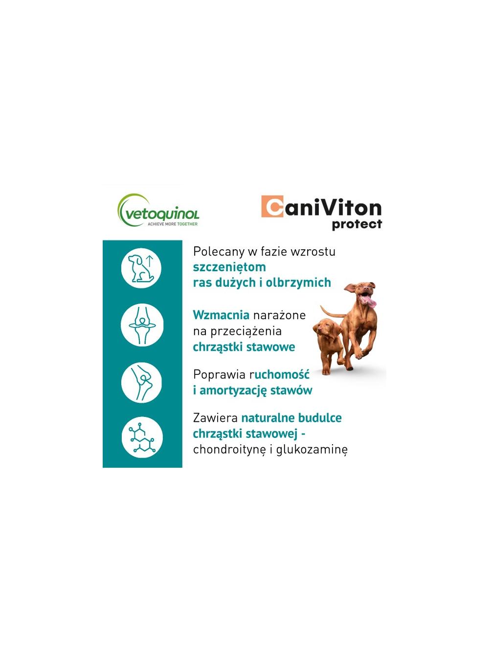 VETOQUINOL Caniviton Protect Karma Uzupełniająca Dla Psów 198g (90 tabletek)