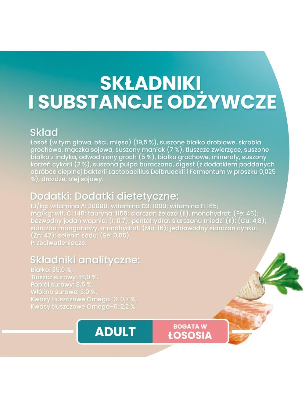 PURINA ONE Bifensis Adult Karma dla kotów dorosłych bogata w łososia 6x1,1 kg