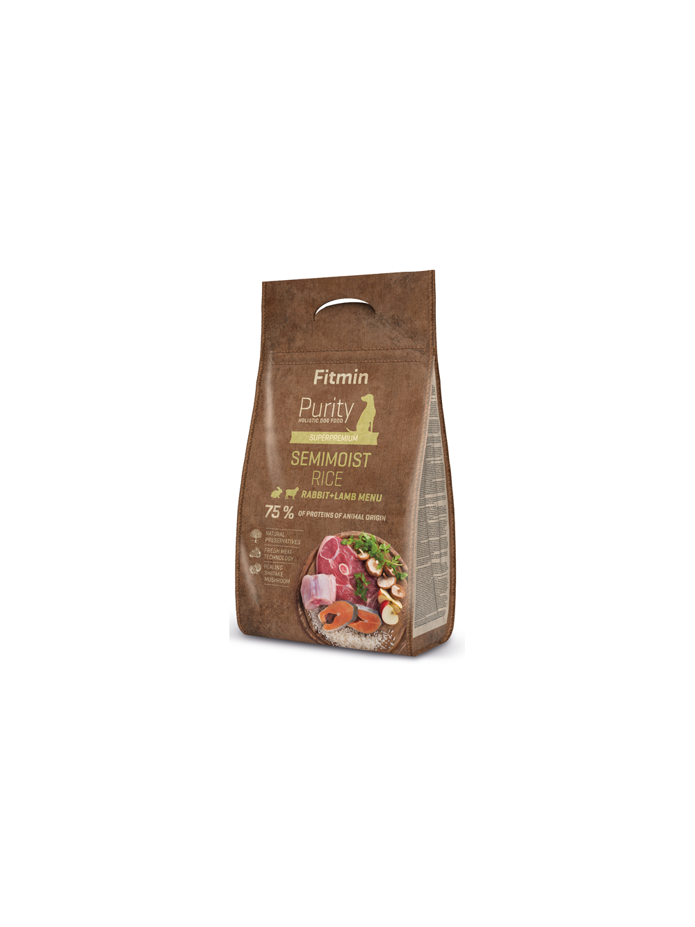 Fitmin purity rice semimoist rabbit&lamb 800g