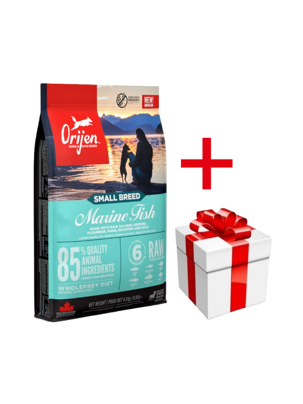 ORIJEN Small Breed Marine Fish 4,5kg+ niespodzianka dla psa GRATIS!