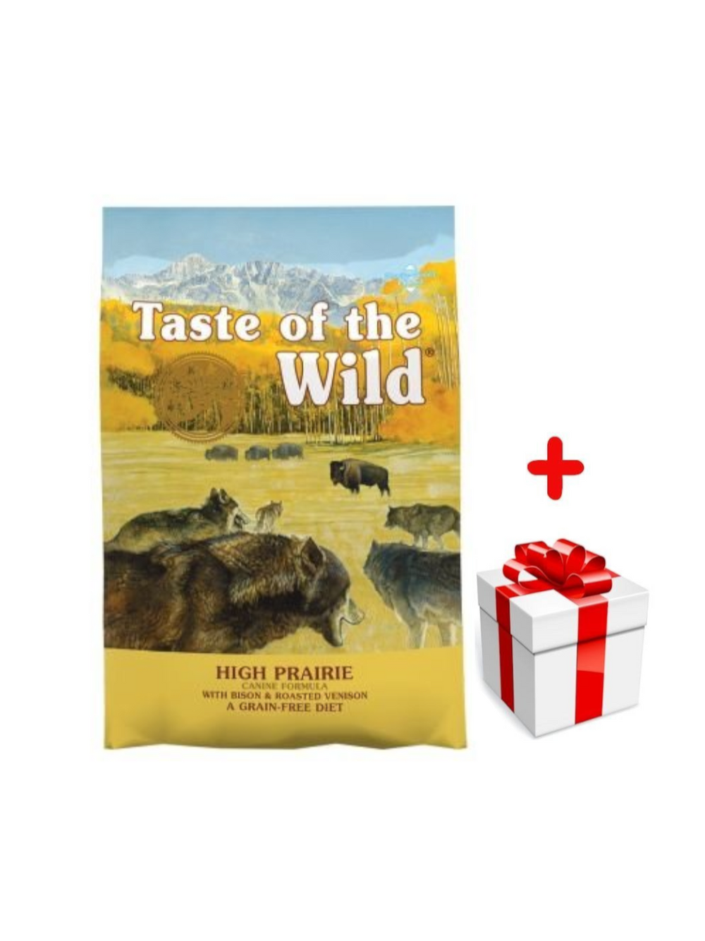 TASTE OF THE WILD High Prairie 12,2kg + niespodzianka dla psa GRATIS!