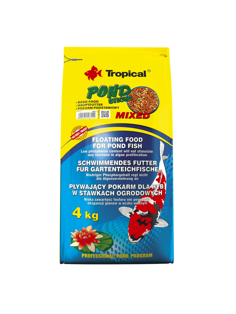 TROPICAL Pond Sticks Mixed 4kg