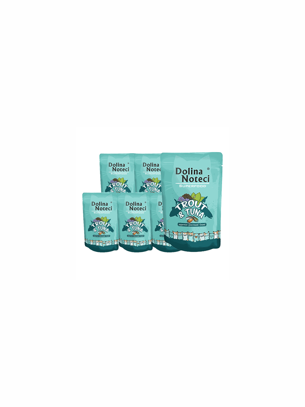 DOLINA NOTECI Superfood pstrąg i tuńczyk saszetka 10x85g