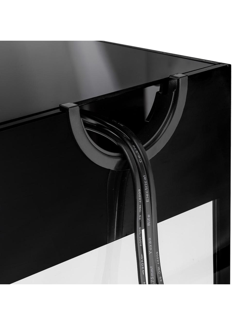 AQUAEL ZESTAW GLOSSY ST 120 D&N CZARNY + SZAFKA GLOSSY