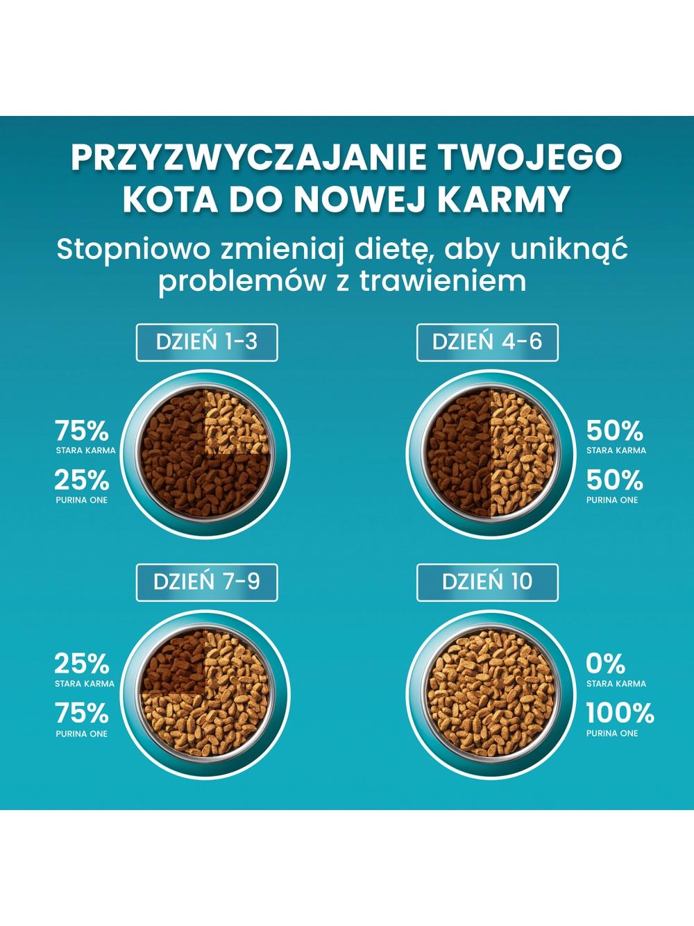 Purina One Cat Sterilcat Karma z wołowiną dla kota 2,8kg