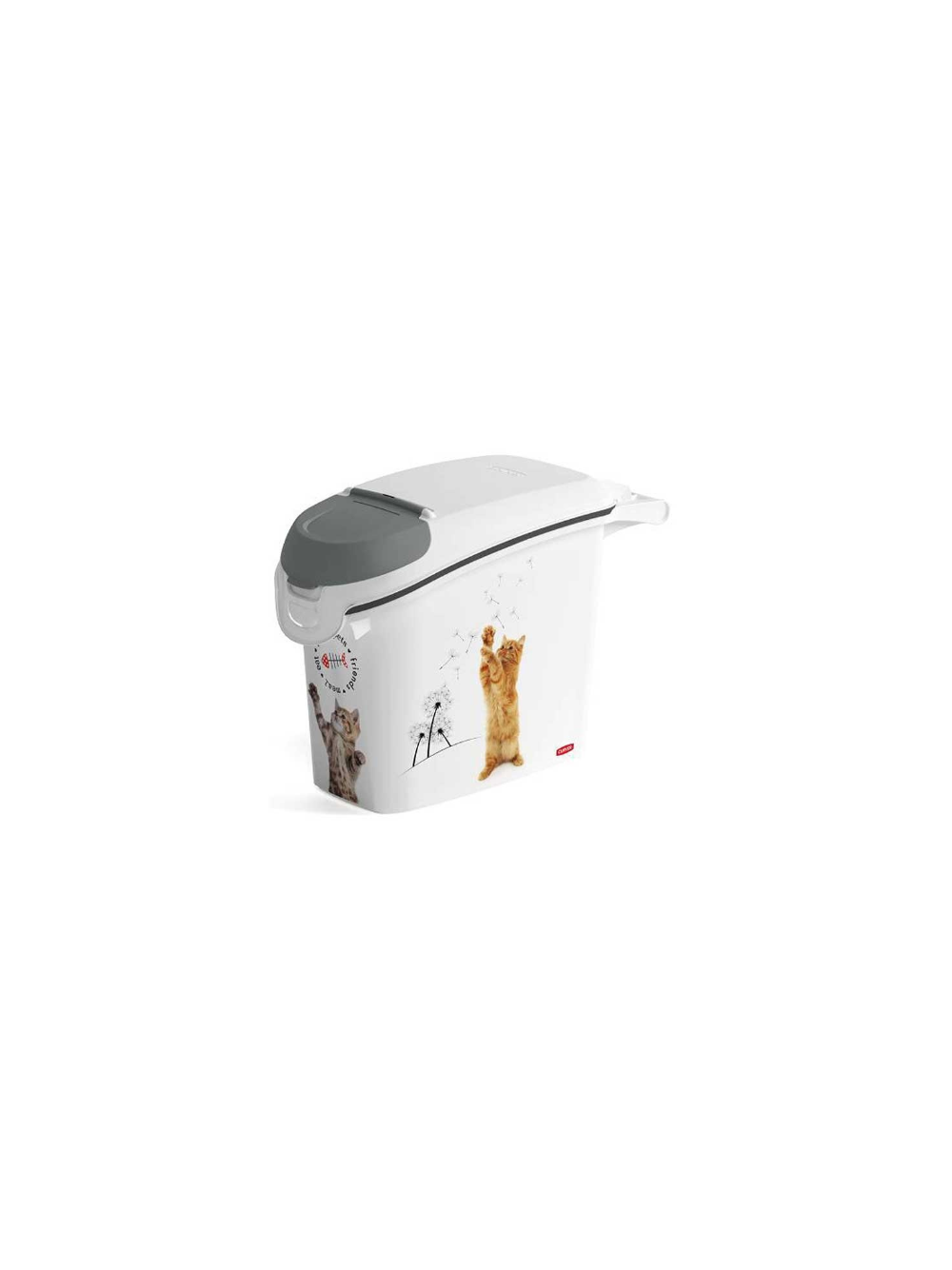 CURVER Love Pets Cats  pojemnik do przechowywania żwirku lub karmy 6kg 23x50x36cm