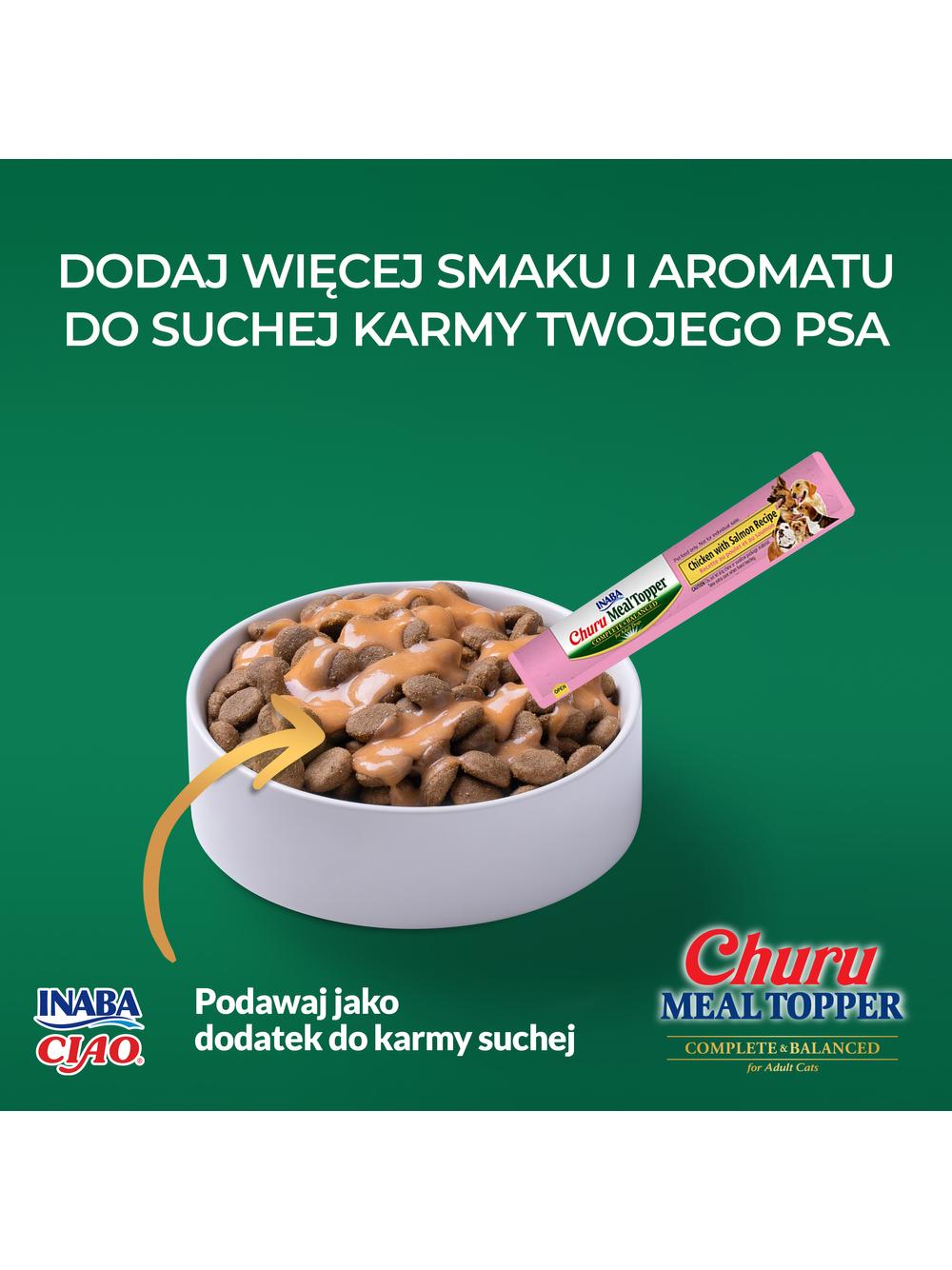 INABA  Dog Meal Topper Chicken With Salmon  Recipe 4x14 (56g)