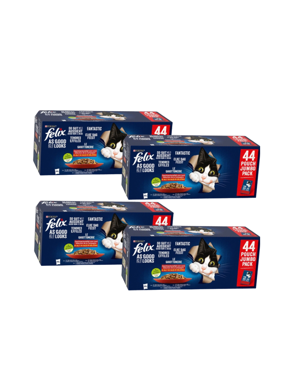 Felix Fantastic MIX smaków w galaretce: 4x(44x85g)