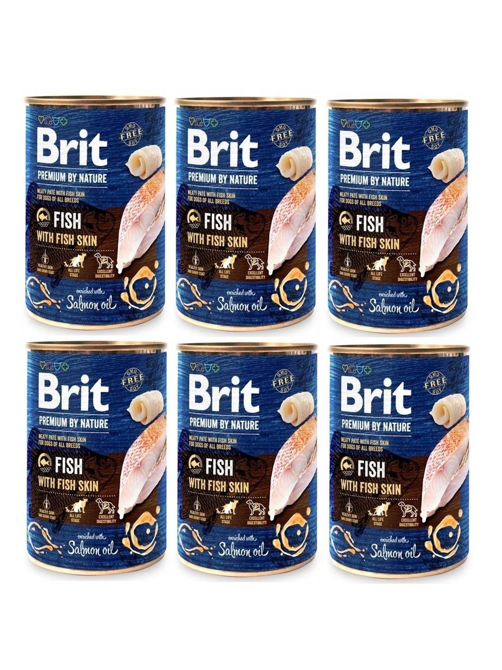 Brit Premium by Nature Fish with Fish Skin 6x800g