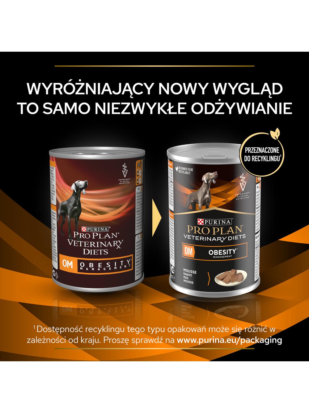 PRO PLAN Veterinary Diets OM Obesity Management Karma mokra dla psa mus 400g