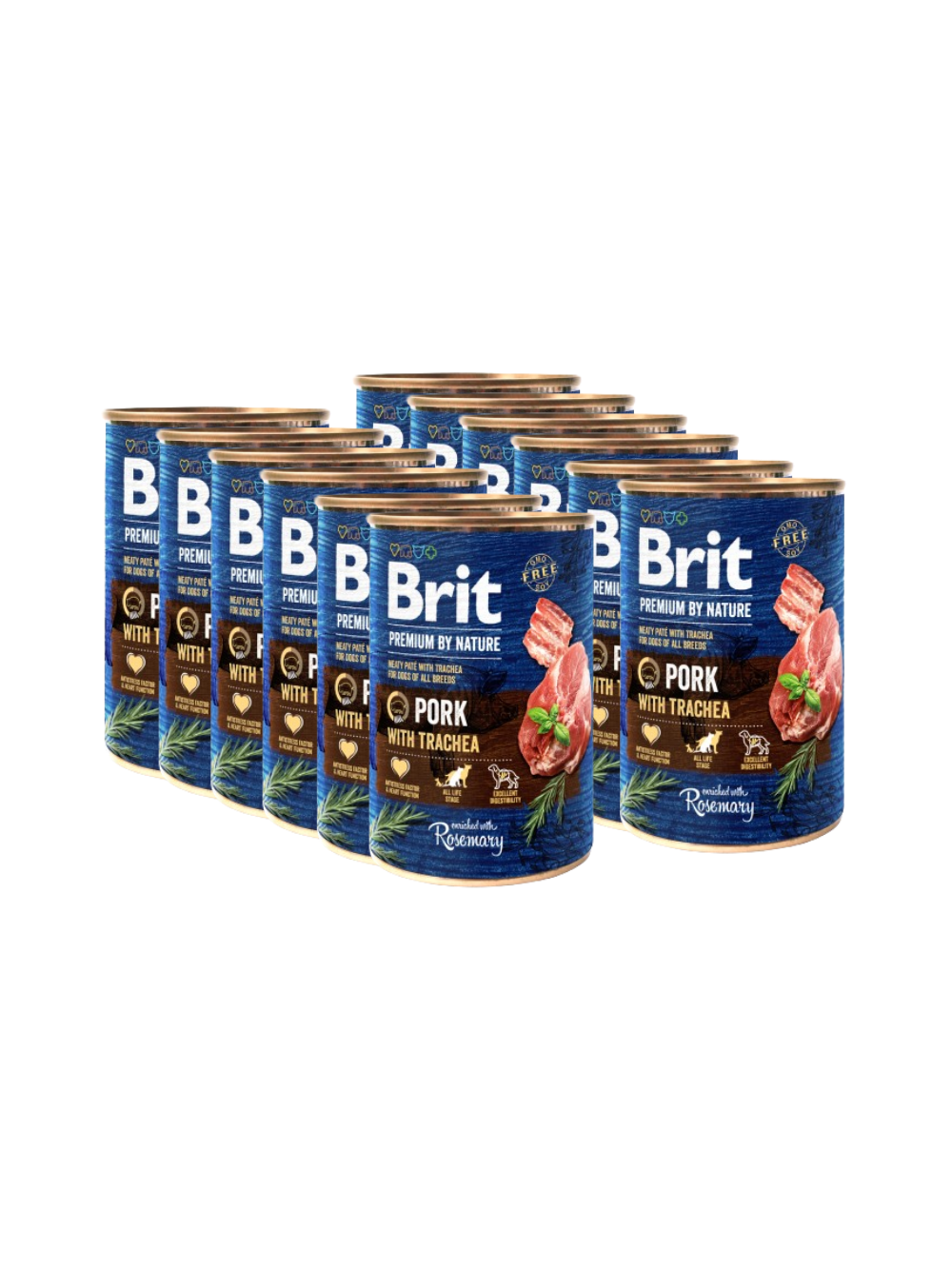 Brit Premium by Nature Pork with Trachea 12x400g