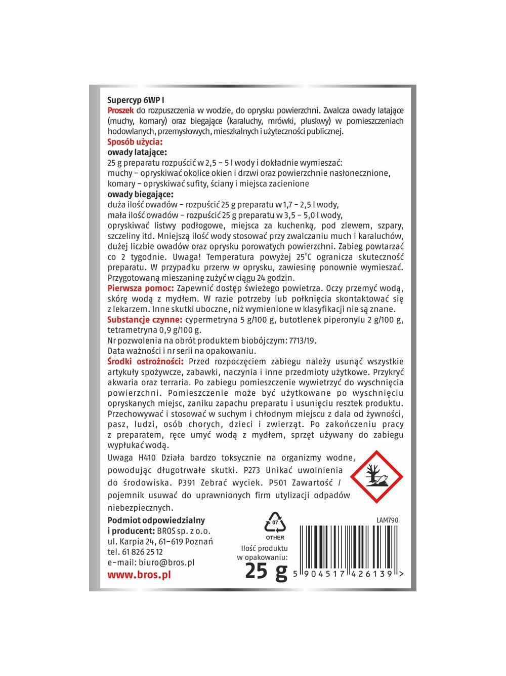 BROS - Supercyp 6WP na muchy 25g