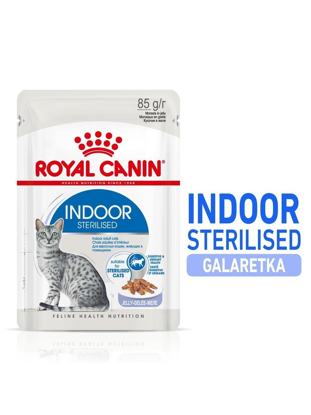 ROYAL CANIN  Indoor  Sterilised Jelly saszetka 12x85g