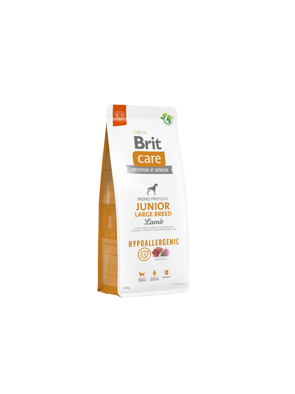 BRIT CARE Dog Hypoallergenic Junior Large Breed Lamb 12kg