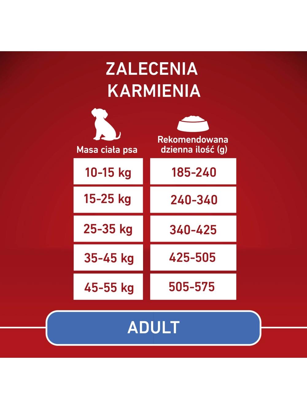 PURINA ONE Adult Medium/Maxi Karma dla dorosłych psów bogata w wołowinę z ryżem 12 kg