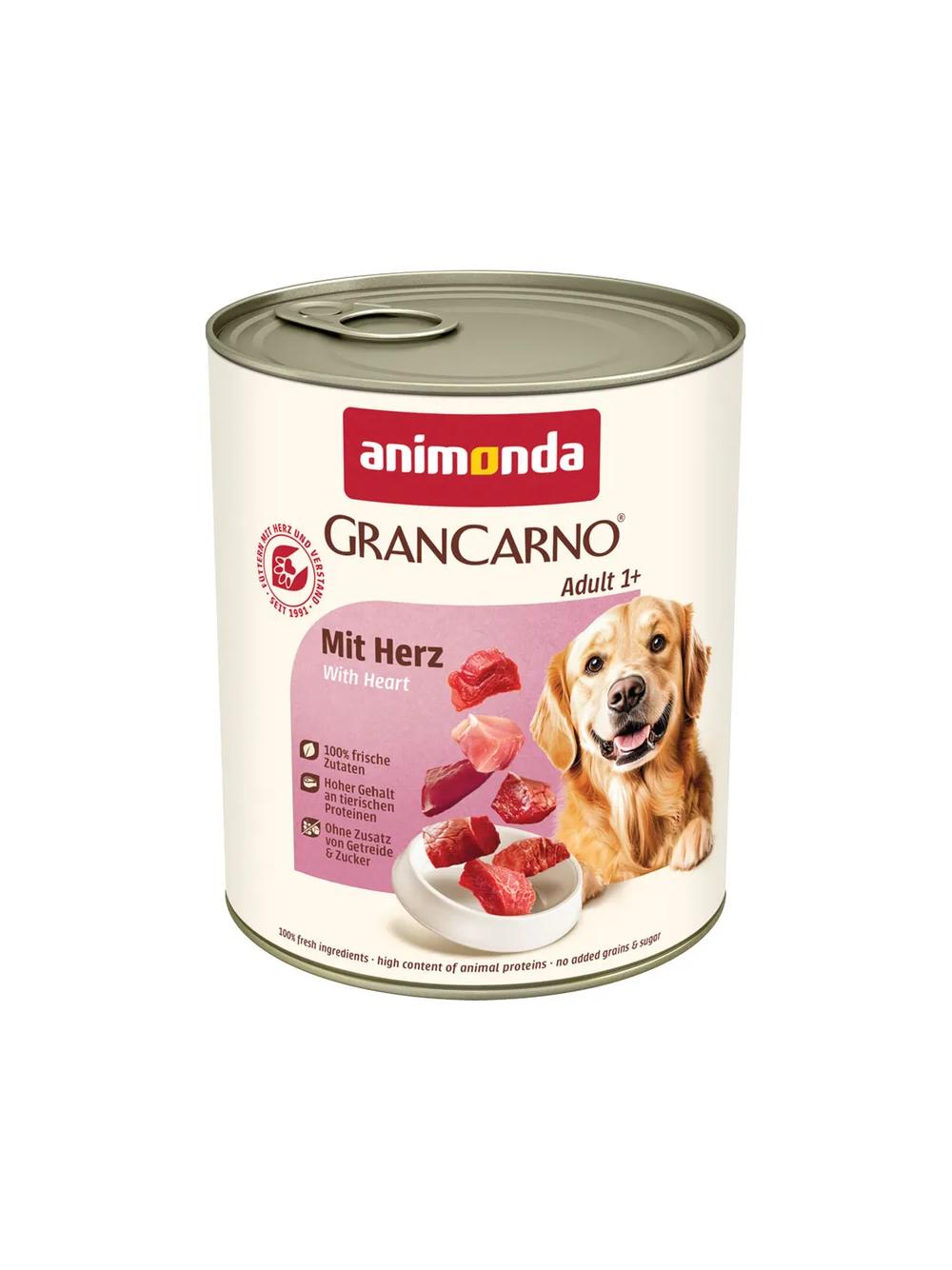 ANIMONDA GranCarno Adult Dog smak: z sercami 800g