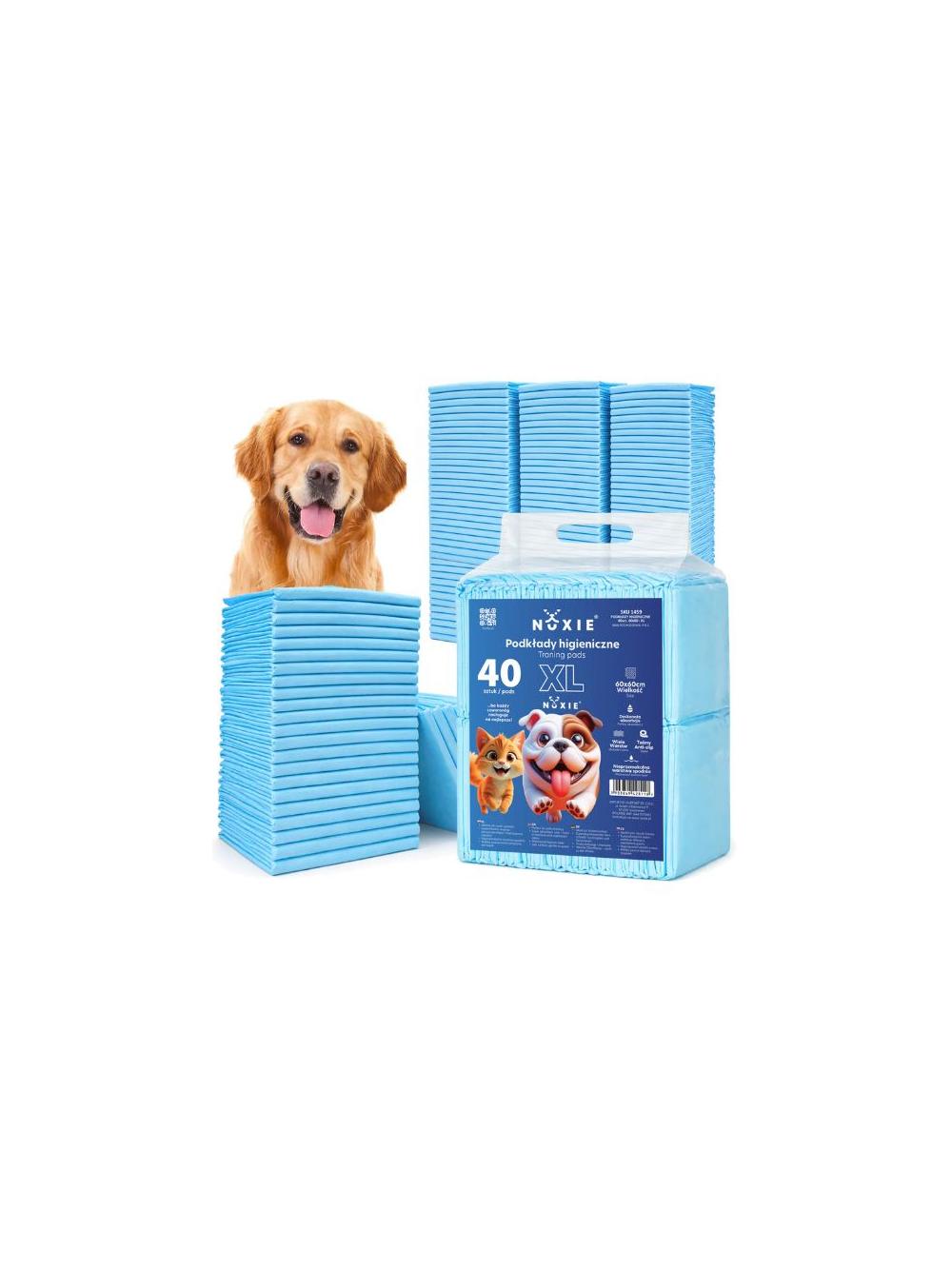 NUXIE® Mata dla psa psów, podkłady higieniczne 40szt 60x60cm xl