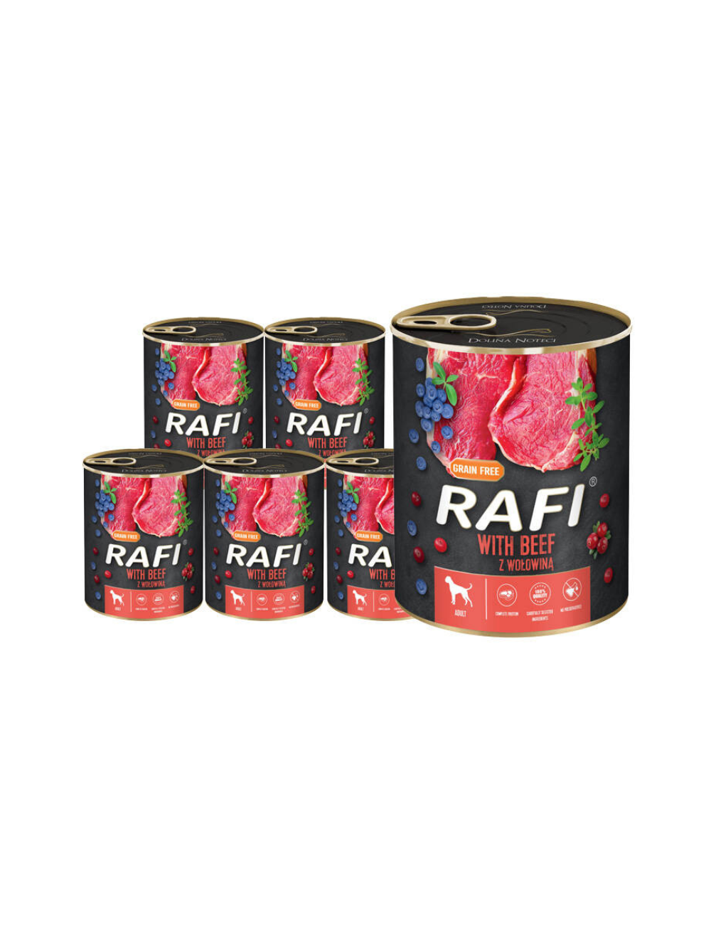 DOLINA NOTECI Rafi z wołowiną 12x800g