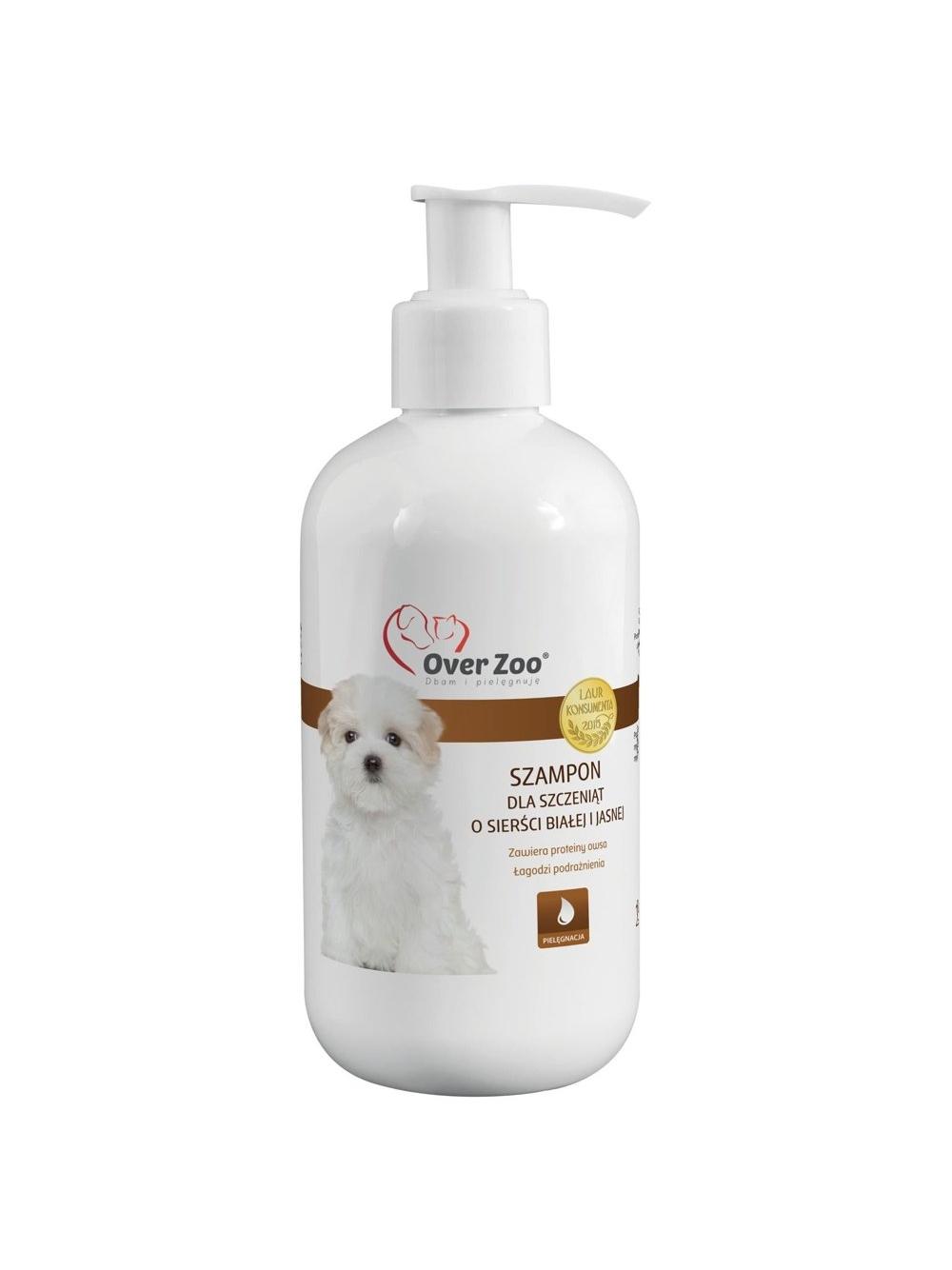 OVER ZOO Szampon dla szczeniąt o jasnej/białej sierści 250ml