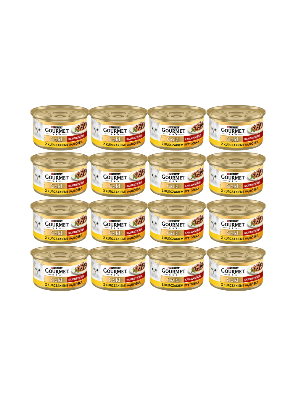 Purina Gourmet Gold kurczak/ wątróbka w sosie 48x85g
