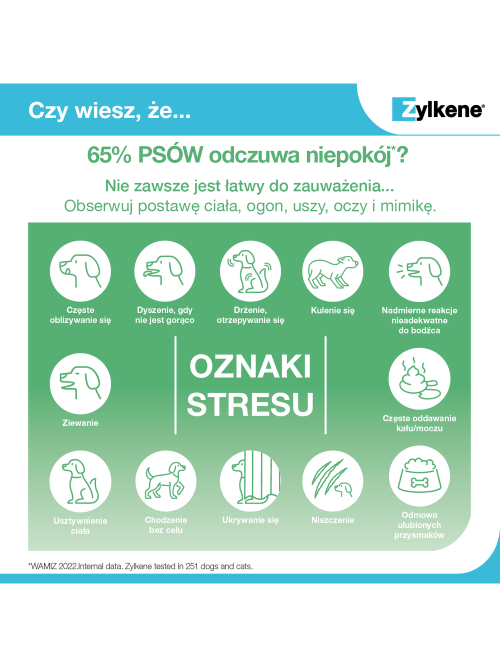 VETOQUINOL Zylkene 75mg Dla Kotów I Psów Niewielkich Rozmiarów Na Uspokojenie 100tab.