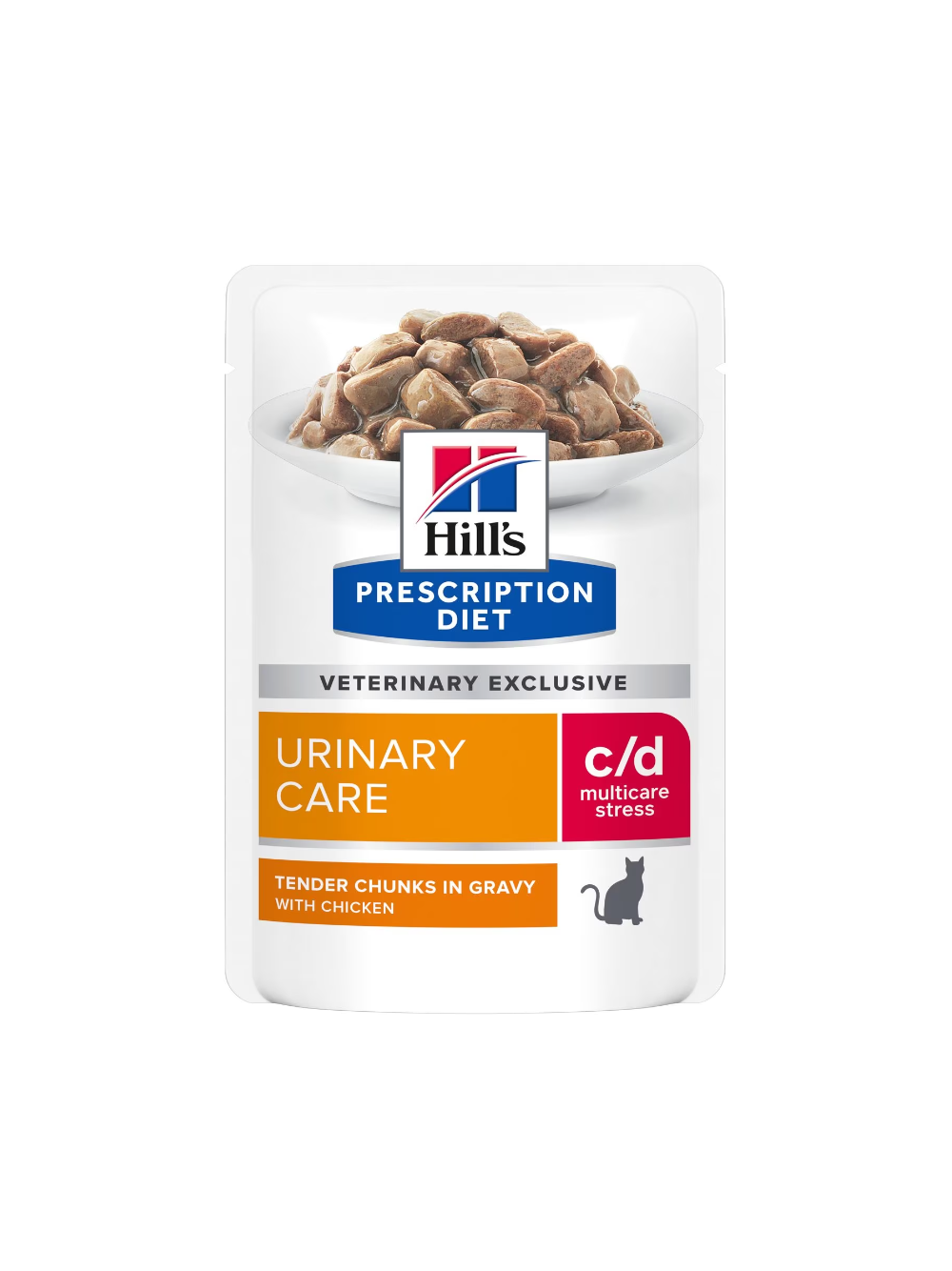 HILL'S PD Prescription Diet Feline c/d Urinary Stress Kurczak 6x85g saszetka