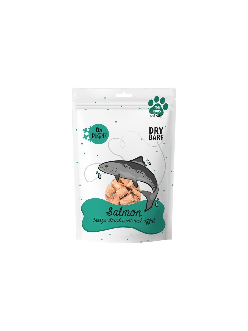 PAKA ZWIERZAKA-Przysmak liofilizowany Lio PEPE Salmon (filet z łososia) 60g
