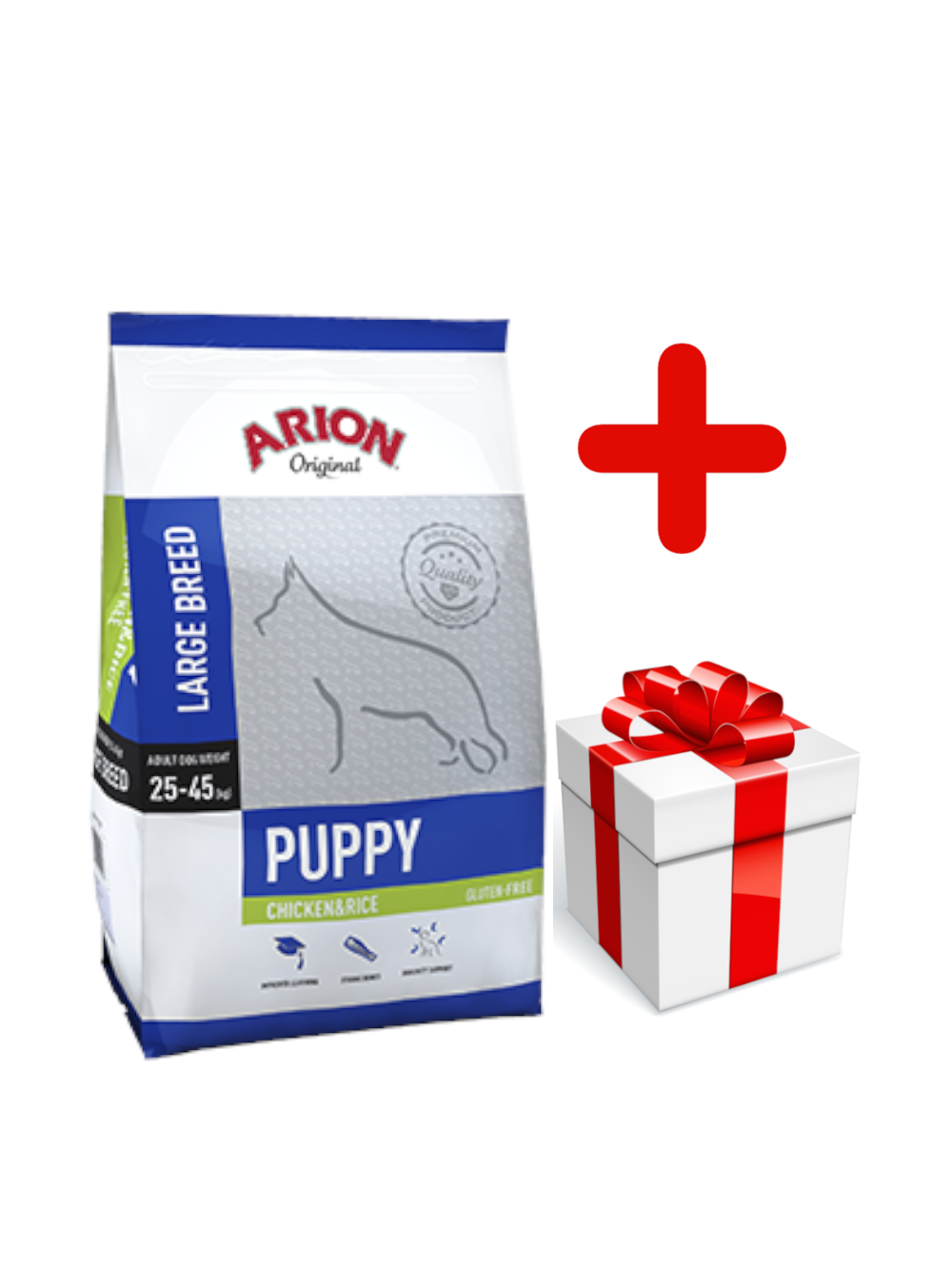 ARION Original Puppy Large Breed Chicken & Rice 12kg + niespodzianka dla psa GRATIS!