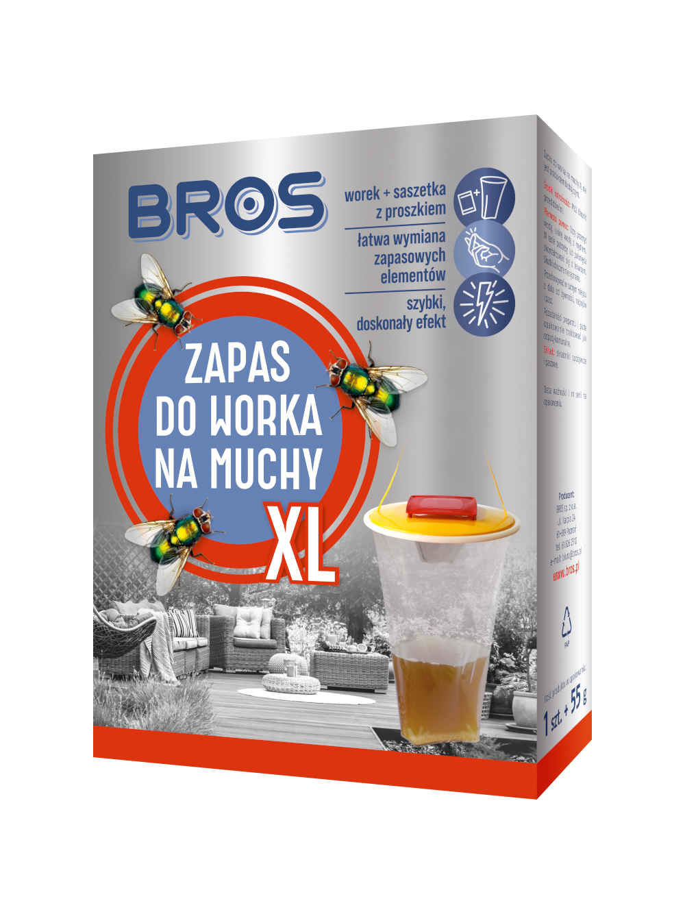 BROS –  Zapas do worka na muchy XL