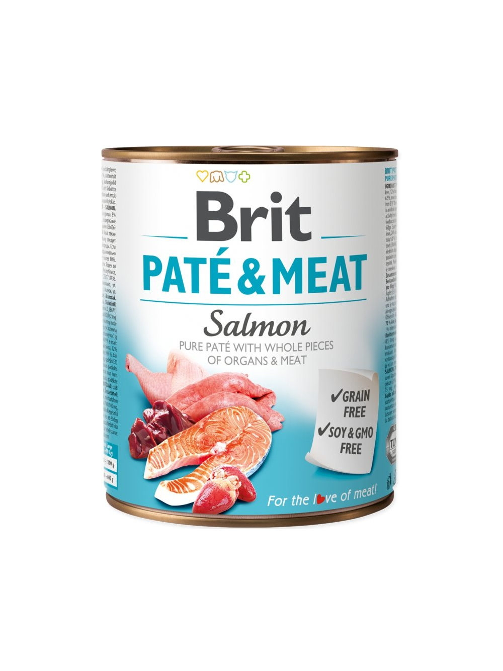 BRIT PATE & MEAT SALMON 6x800g