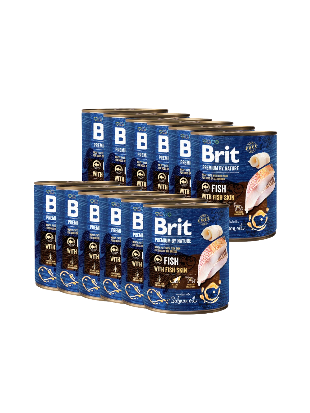 Brit Premium by Nature Fish with Fish Skin 12x800g