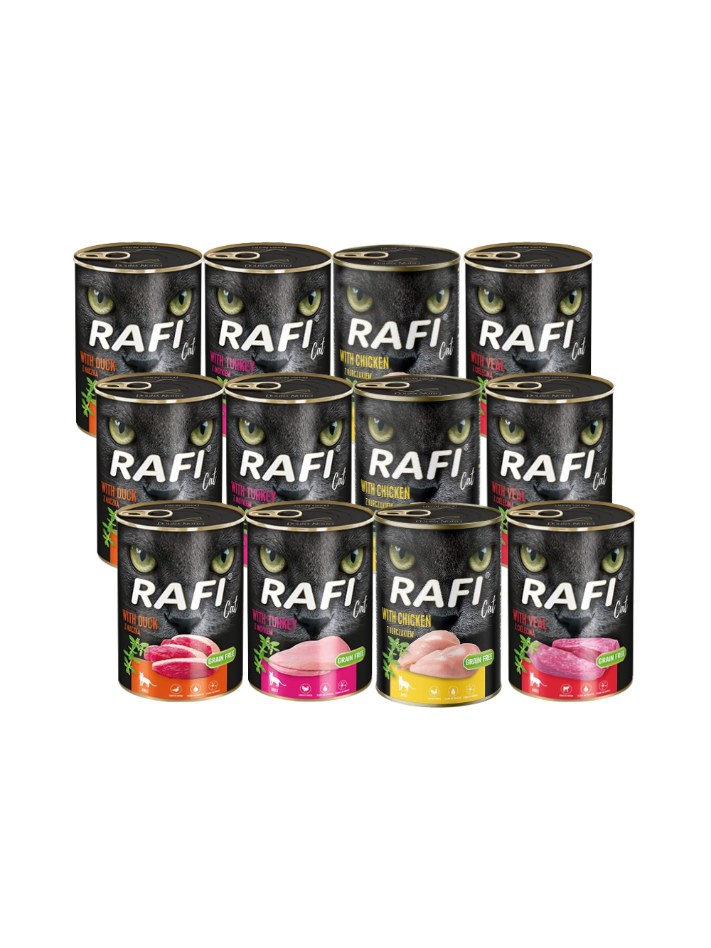 RAFI Cat Adult Mix Smaków 12x400g