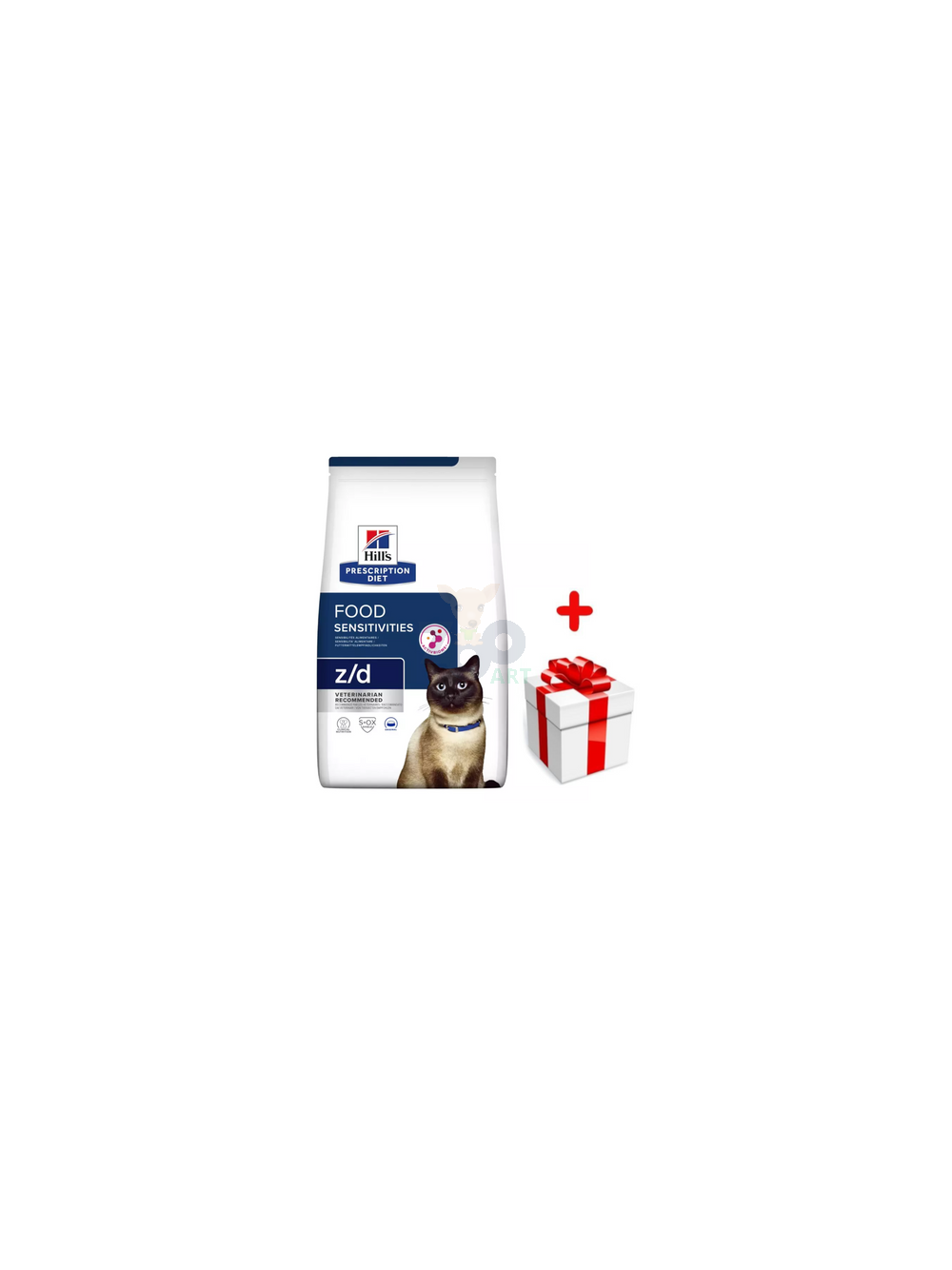 HILL'S PD Prescription Diet Feline z/d Food Sensitivities 1,5kg + niespodzianka dla kota GRATIS!