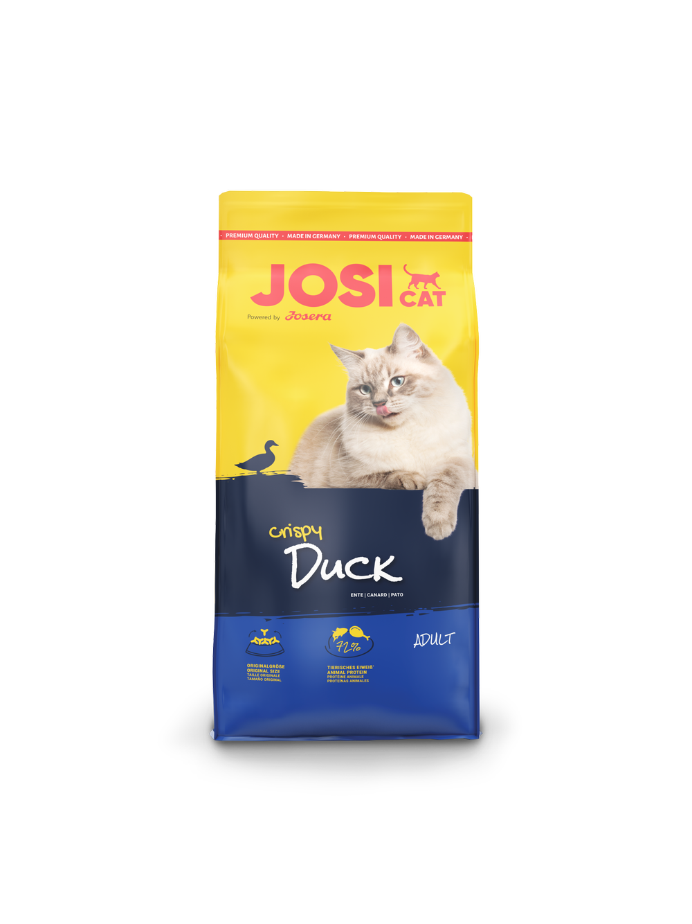 JOSERA JosiCat Crispy Duck 18kg + niespodzianka dla kota GRATIS!