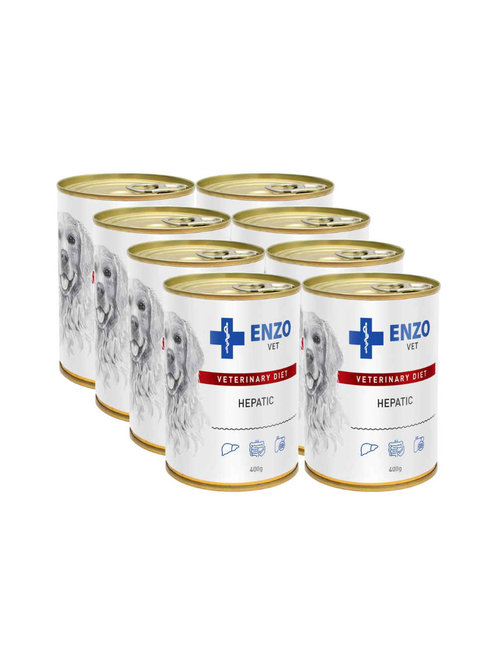 ENZO VET Hepatic na choroby wątroby dla psów 8x400g