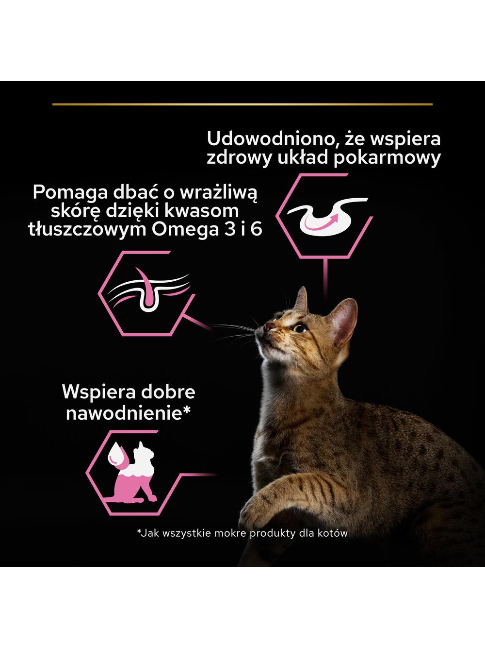 PRO PLAN Nutrisavour Delicate Karma dla kotów delikatne kawałki z łososiem w sosie 26x85g (18+8 GRATIS)