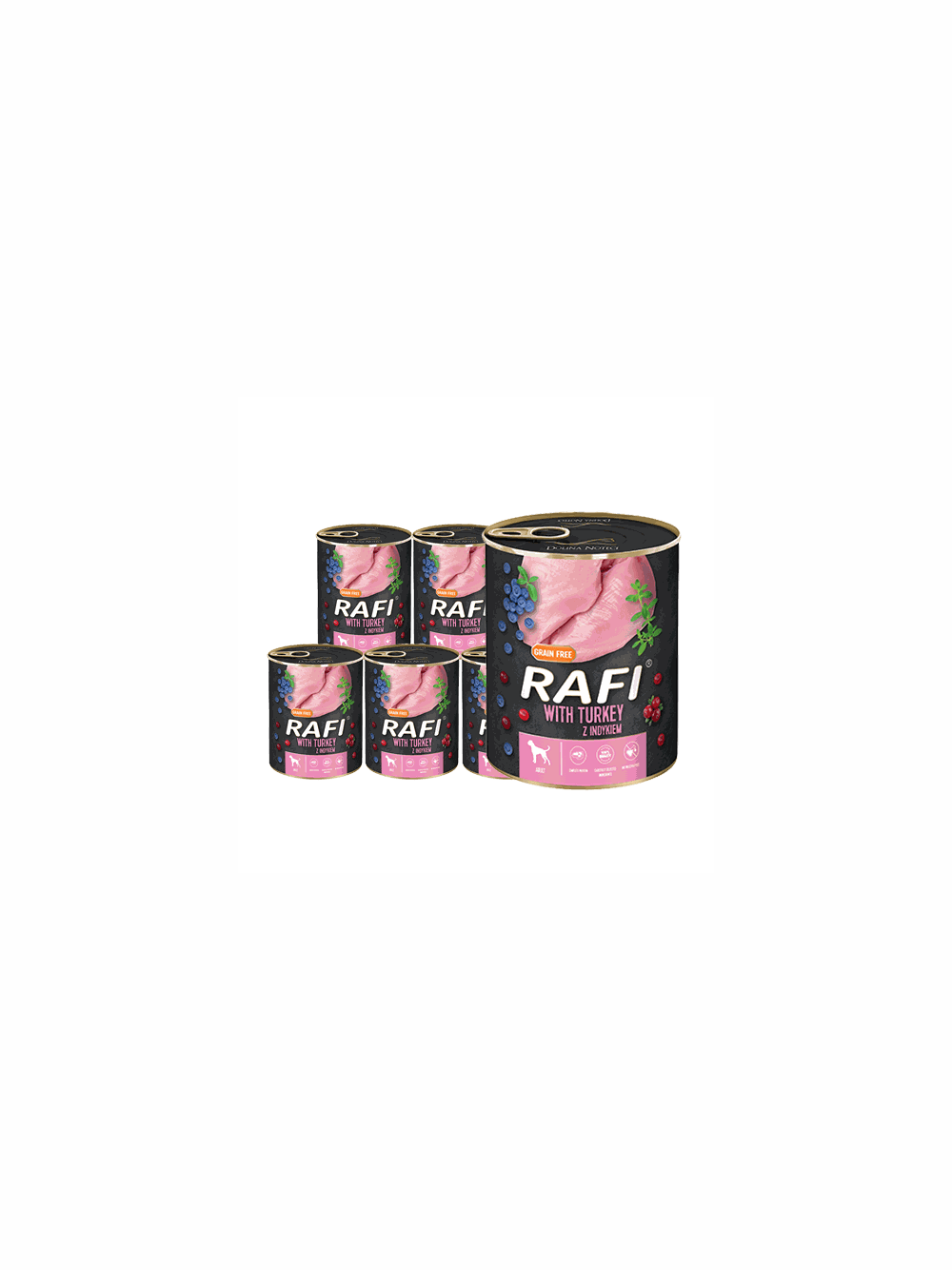 DOLINA NOTECI Rafi z indykiem 6x800g