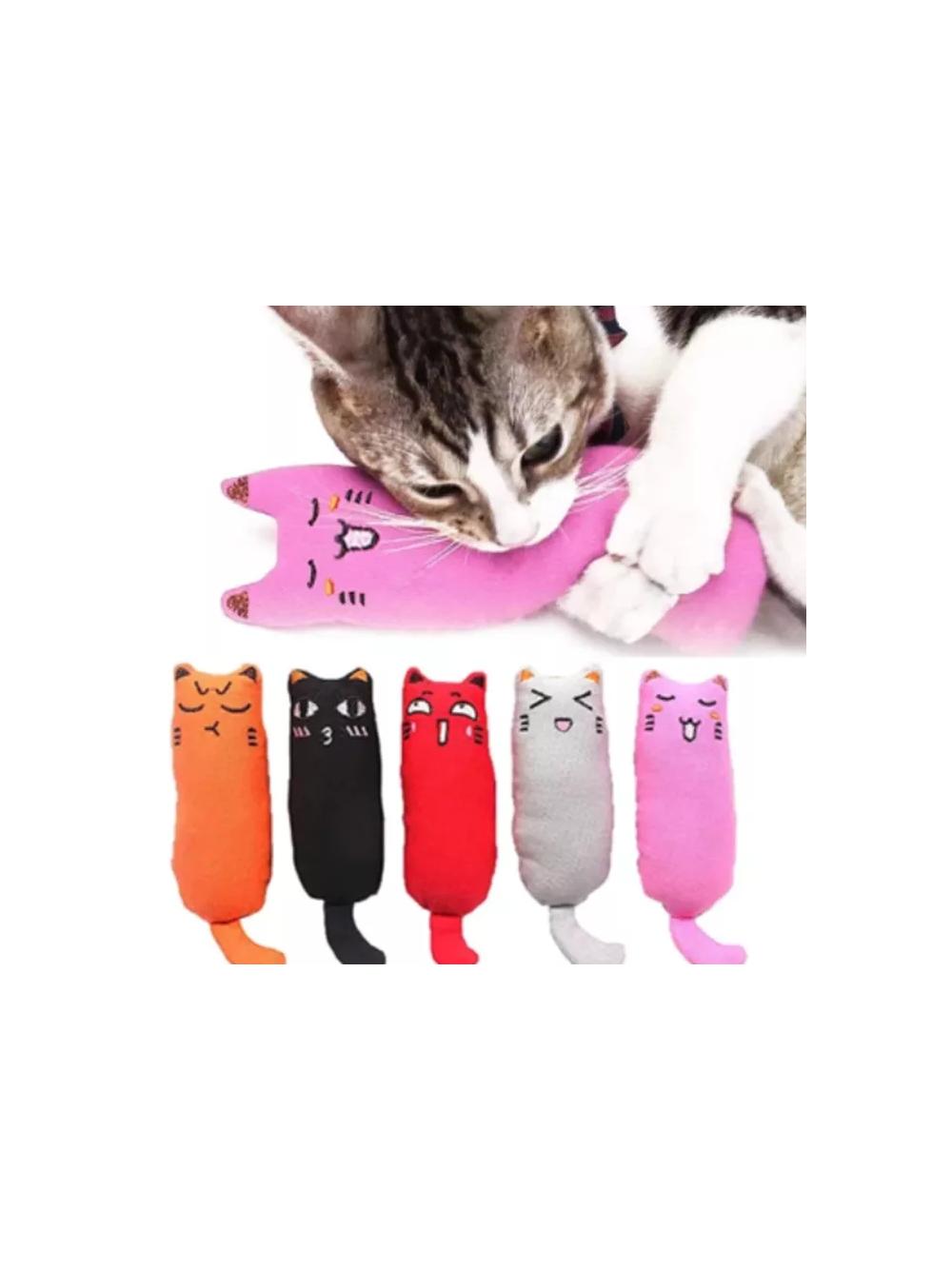 NUXIE® Zabawka dla kota pluszowa, piszcząca + kocimiętka 15cm