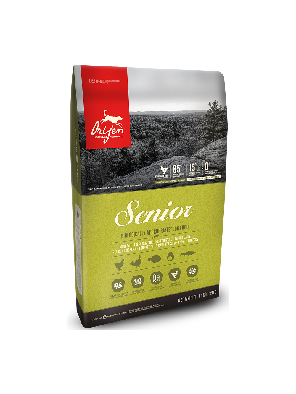ORIJEN Dog Senior 11,4kg + niespodzianka dla psa GRATIS!