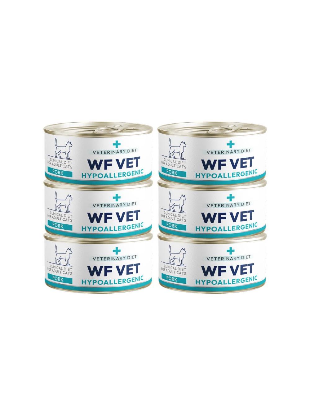 WF VET Hypoallergenic cat pork 6x85g