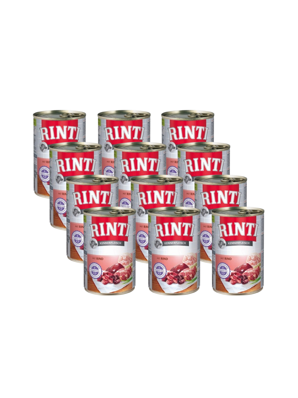 Rinti Kennerfleisch Rind karma mokra dla psa - wołowina 12x400g