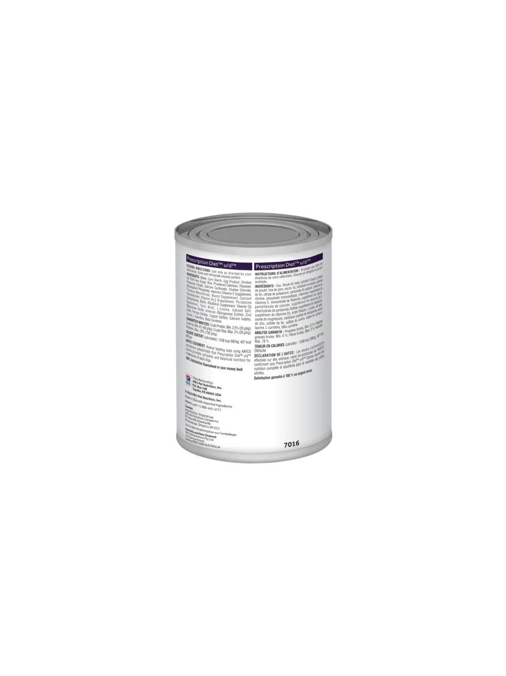 HILL'S PD Prescription Diet Canine u/d 6x370g - puszka