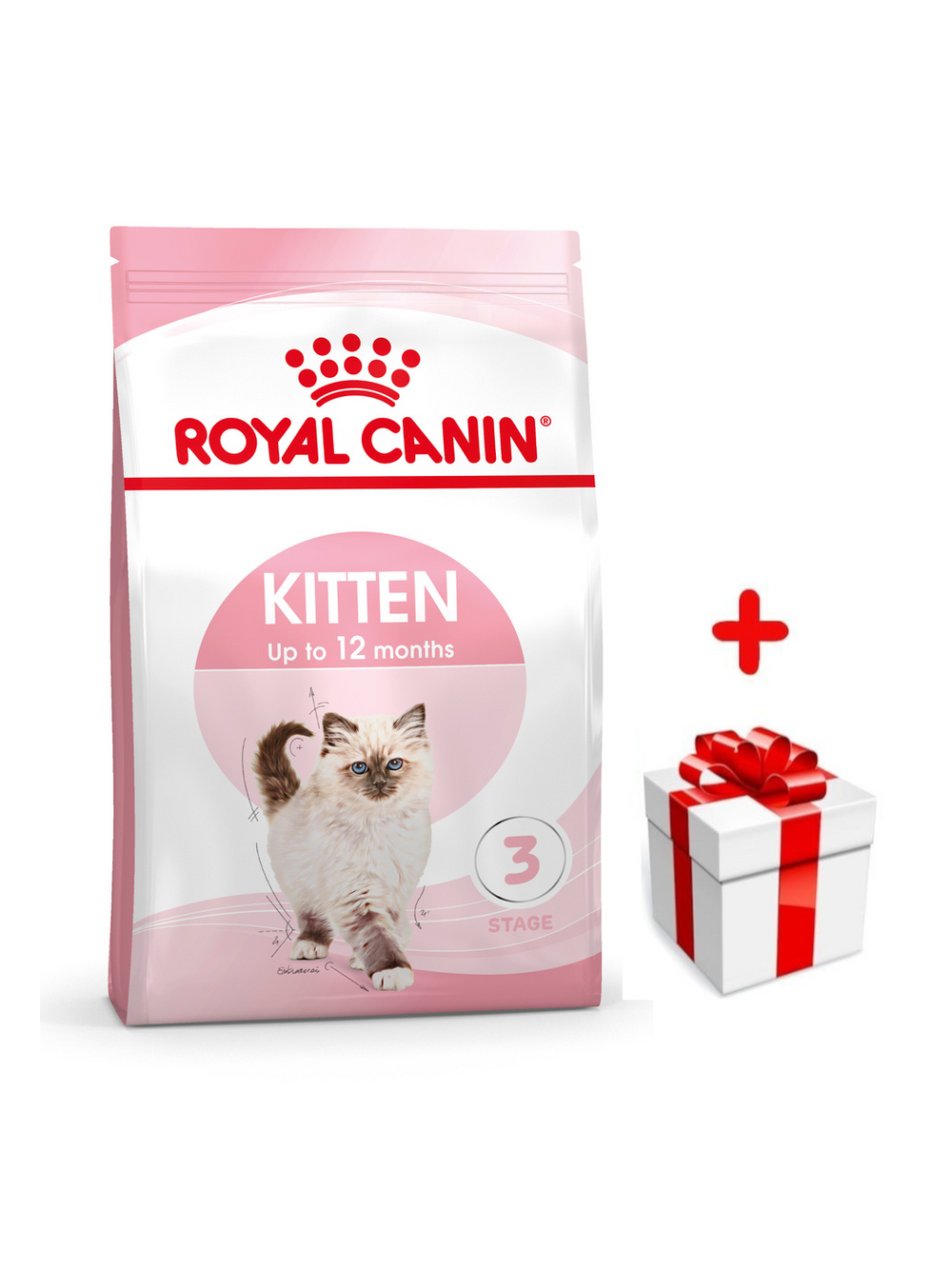 ROYAL CANIN  Kitten 400g karma sucha dla kociąt od 4 do 12 miesiąca życia  + niespodzianka dla kota GRATIS!