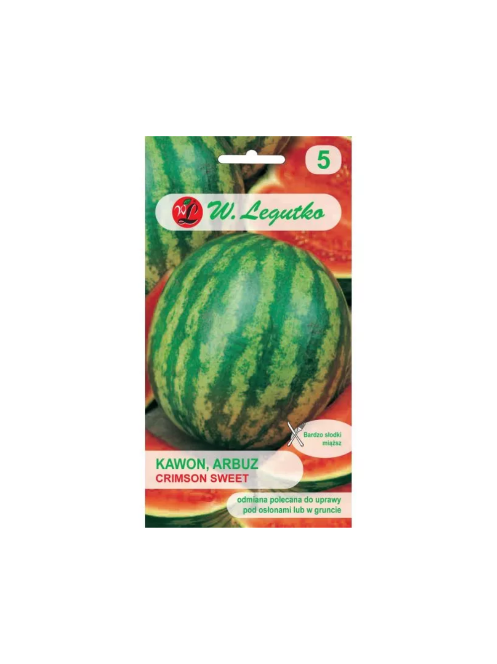 Arbuz, Kawon Crimson Sweet - miąższ czerwony