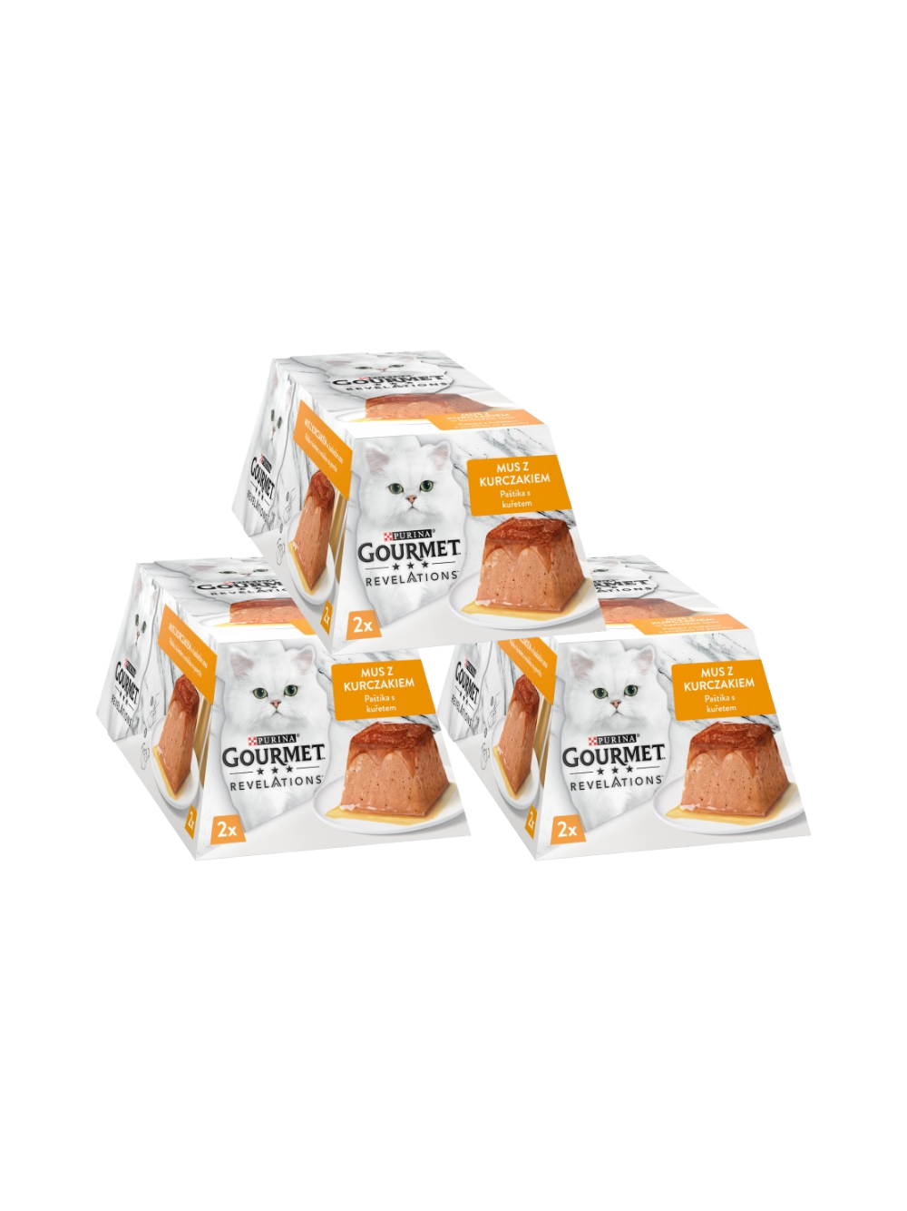 GOURMET Revelations Mus z Kurczakiem w kaskadzie sosu 3x(2x57g)