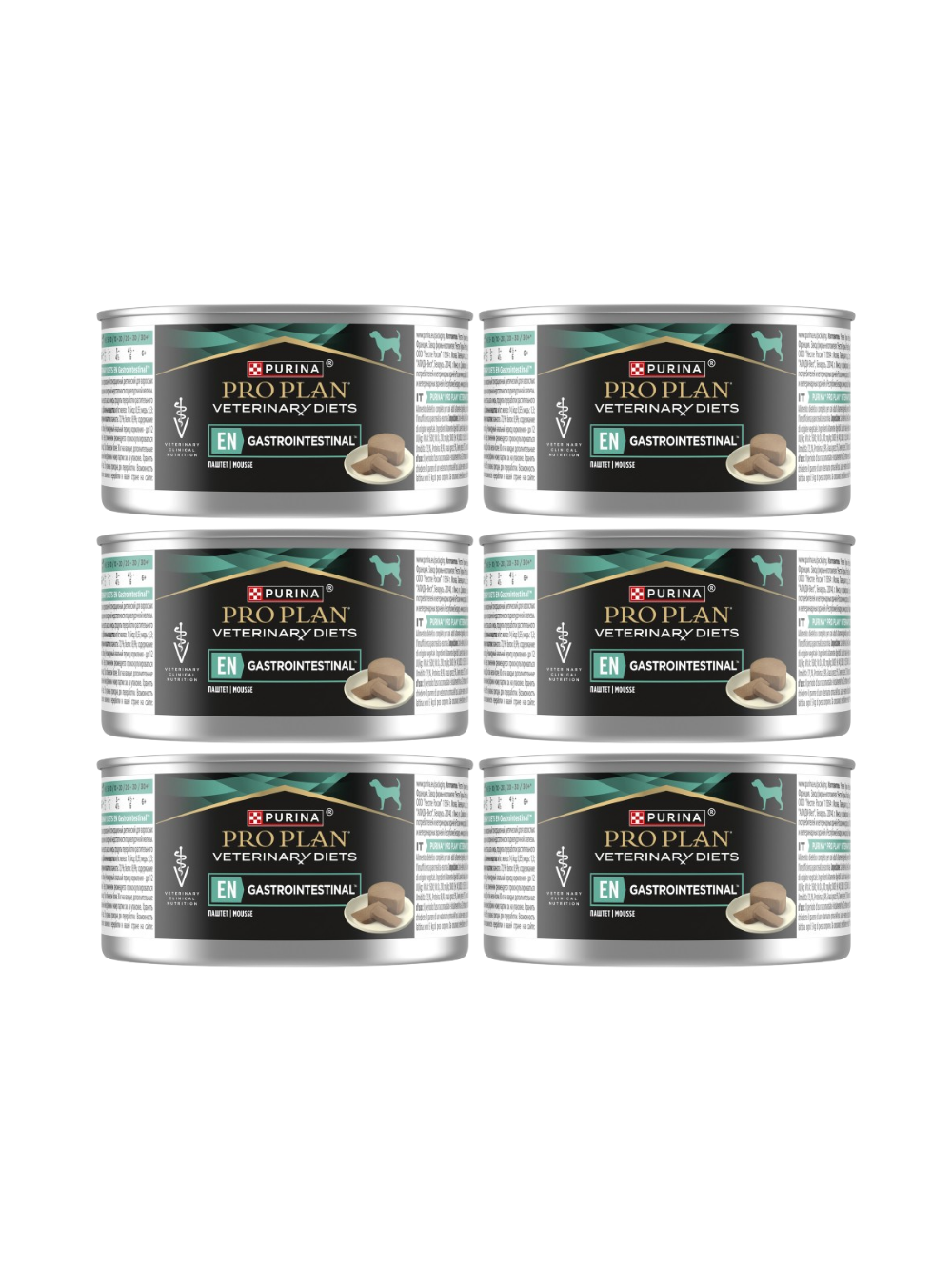 PRO PLAN Veterinary Diets Canine EN Gastrointestinal Karma dla psów mus 6x195g