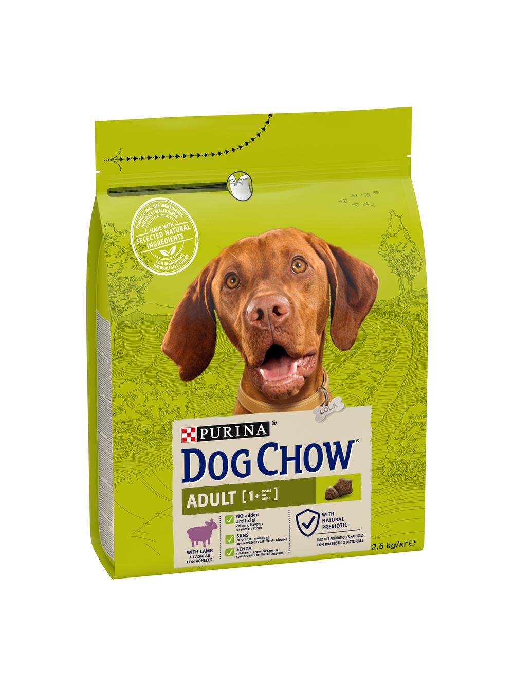 PURINA Dog Chow Adult Lamb 15kg (6x2,5kg)