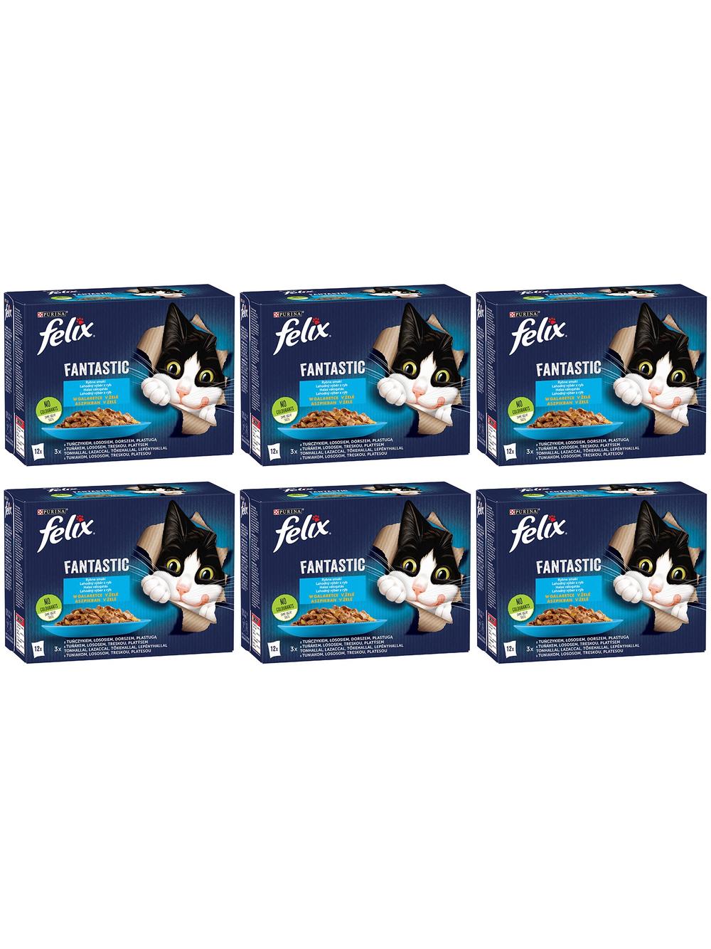 FELIX Fantastic Rybne Smaki w galaretce: 72x85g