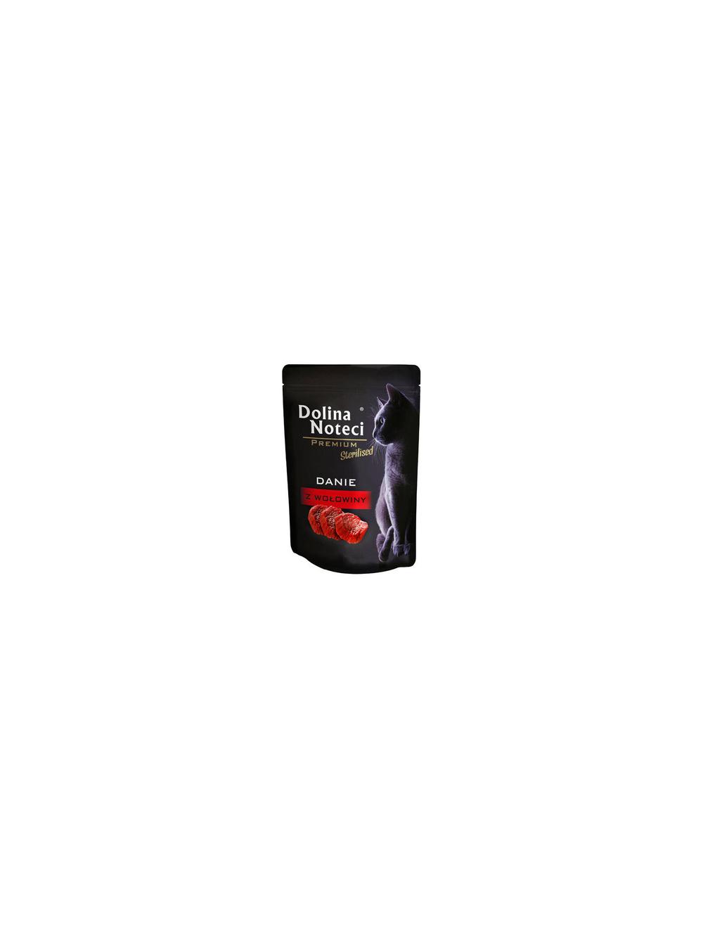 Dolina Noteci Premium danie dla kotów sterylizowanych z wołowiną 20x85g